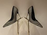kitlife Tom Ford Black/Gold Studded Suede Pointed Toe Pumps  - 2