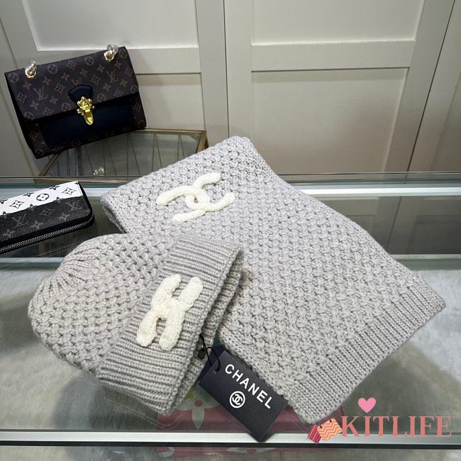 kitlife chanel one set 2 items Scart/hat - 03 - 1