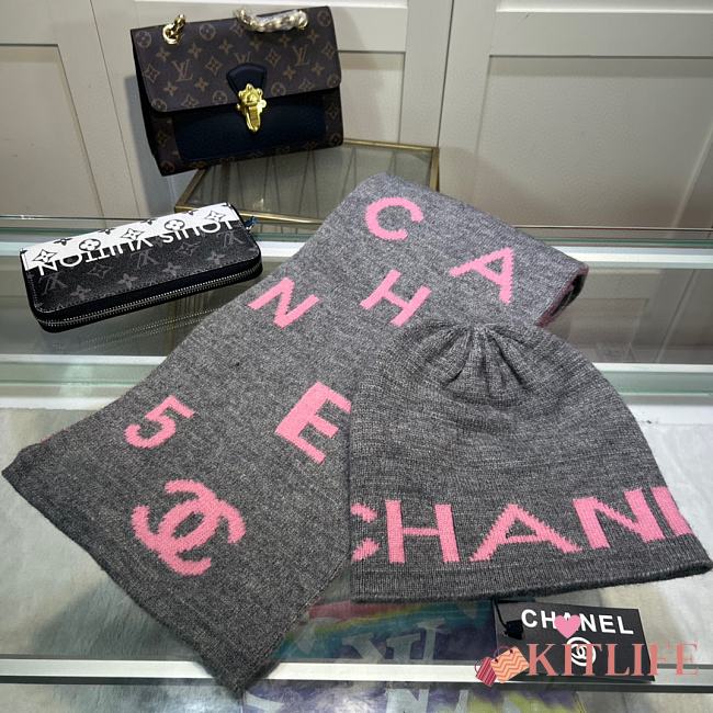 kitlife chanel one set 2 items Scart/hat - 04 - 1