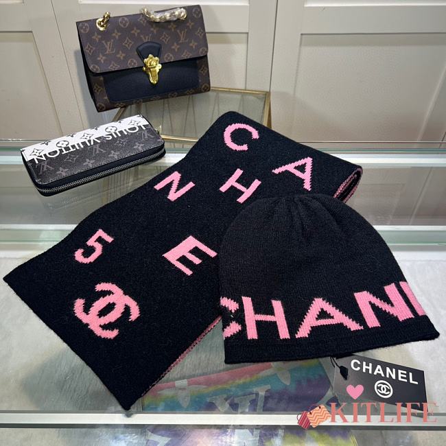 kitlife chanel one set 2 items Scart/hat - 05 - 1