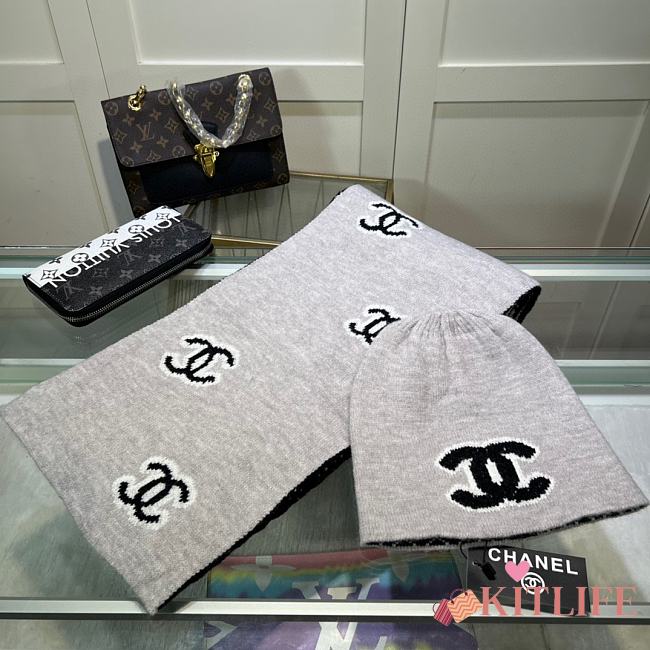 kitlife chanel one set 2 items Scart/hat - 06 - 1