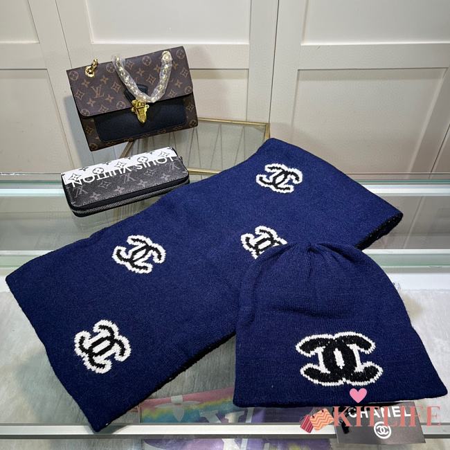 kitlife chanel one set 2 items Scart/hat - 07 - 1