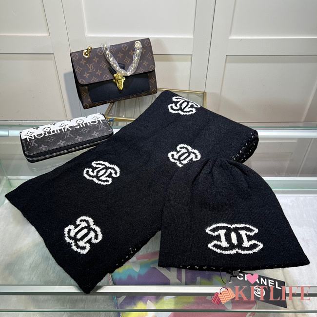 kitlife chanel one set 2 items Scart/hat - 08 - 1