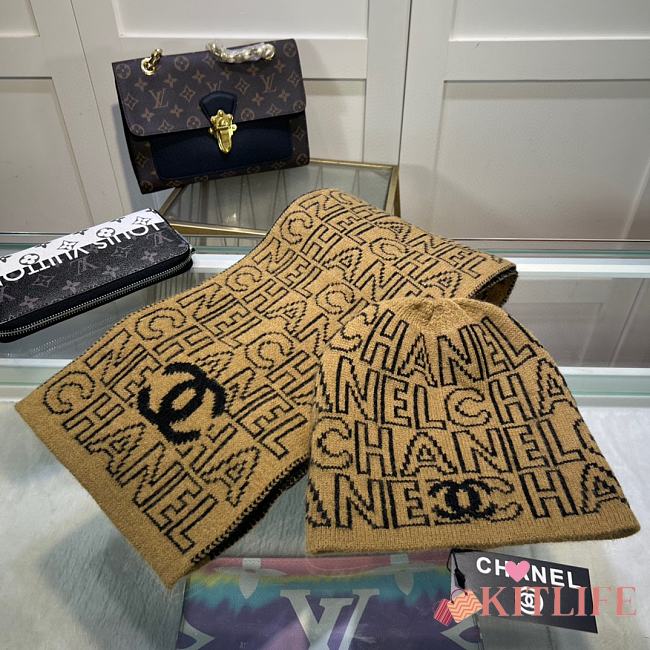 kitlife chanel one set 2 items Scart/hat - 11 - 1