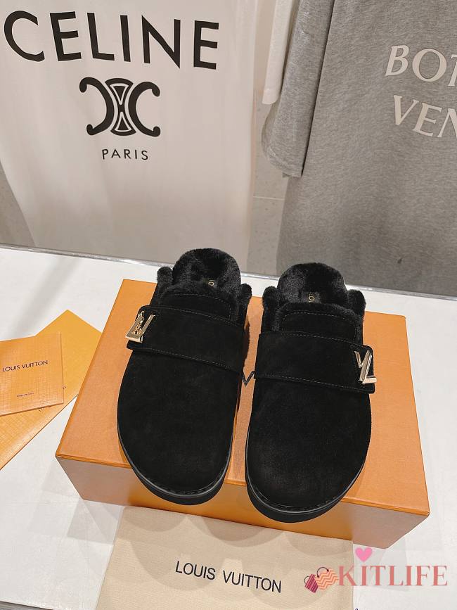 kitlife Louis Vuitton cosy flat comfort clogs Black  - 1