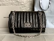 Kitlife Balenciaga medium Monaco shoulder bag black - 32.5x22x9.9 cm - 1