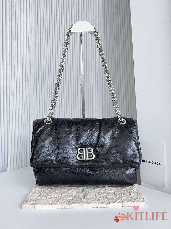 Kitlife Balenciaga Monaco shoulder bag black - 27.9 x 18 x 9.9 cm - 1