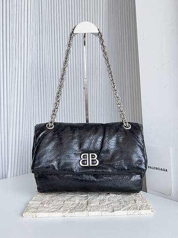 Kitlife Balenciaga Monaco shoulder bag black - 27.9 x 18 x 9.9 cm