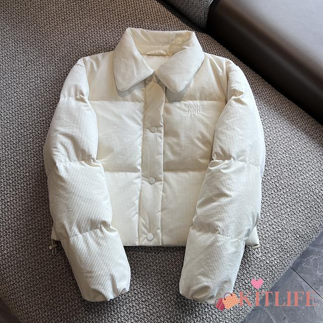 kitlife Miumiu JACKET NYLON white - 1