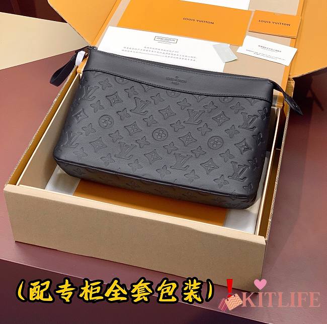 Kitlife louis vuitton Pochette Voyage Souple bag Black - 32x21x8 cm - 1