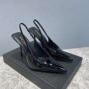 kitlife Saint Laurent Women's 105 Patent Slingback black Pump - 4.5in heel  - 1