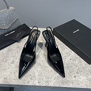 kitlife Saint Laurent Women's 105 Patent Slingback black Pump - 4.5in heel  - 3