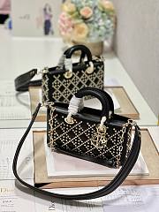 Kitlife Dior Lady D-JOY BAG Black - 26 x 13.5 x 5 cm - 5