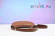 Kitlife Prada Leather Shoulder Bag Brown - 22.5 x 18.5 x 6.5 cm - 4