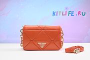 kitlife Prada System nappa patchwork shoulder Orange bag - 24x15x7.5 cm - 1