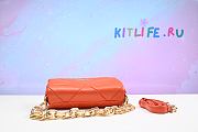 kitlife Prada System nappa patchwork shoulder Orange bag - 24x15x7.5 cm - 4