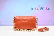 kitlife Prada System nappa patchwork shoulder Orange bag - 24x15x7.5 cm - 3