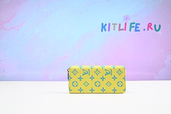 kitlife LOUIS VUITTON Playground Zippy Wallet Yellow - 20x10x2 cm