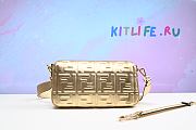 kitlife Fendi Baguette Leather Bag Gold Buckle - 26cm - 4