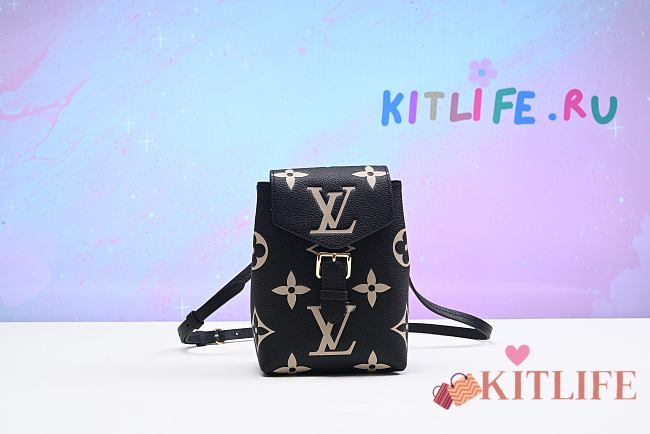 Kitlife Louis Vuitton By The Pool Backpack Black/ Beige – M80738 – 13 x 19 x 8 cm - 1