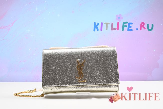 kitlife Yves Saint Laurent Metallic Gold Kate Bag - 24 cm - 1