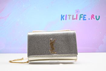 kitlife Yves Saint Laurent Metallic Gold Kate Bag - 24 cm