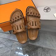 Kitlife Hermès Extra Techno Sandal Naturel Calfskin brown - 6