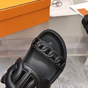 Kitlife Hermès Extra Techno Sandal Naturel Calfskin black - 6