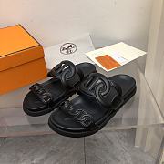 Kitlife Hermès Extra Techno Sandal Naturel Calfskin black - 4