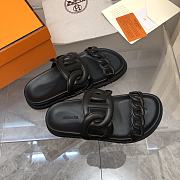 Kitlife Hermès Extra Techno Sandal Naturel Calfskin black - 3