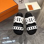 Kitlife Hermès Extra Techno Sandal Naturel Calfskin white - 1