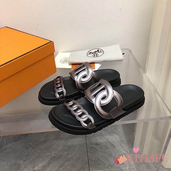 Kitlife Hermès Extra Techno Sandal Naturel Calfskin  - 1