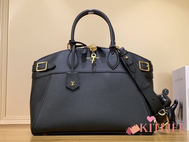 kitlife louis vuitton Lock It MM Taurillon black bag - M22925 - 36x29x15 cm - 1