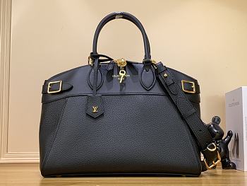 kitlife louis vuitton Lock It MM Taurillon black bag - M22925 - 36x29x15 cm