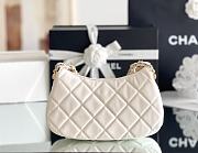 kitlife chanel hobo bag white - 23.5x5x13.5 cm - 2