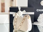 kitlife chanel hobo bag white - 23.5x5x13.5 cm - 3