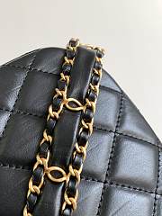 kitlife chanel hobo bag black - 23.5x5x13.5 cm - 4