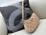 kitlife chanel hobo bag beige - 23.5x5x13.5 cm - 1