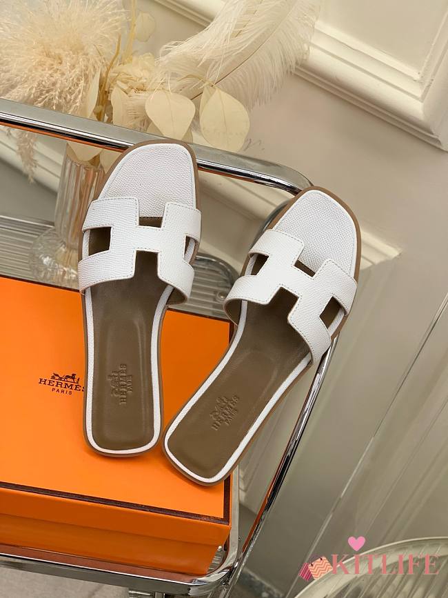 Kitlife Hermes Sandals white 004 - 1