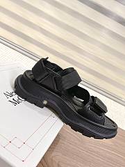 kitlife ALEXANDER MCQUEEN Black Tread Sandals - 5