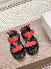 kitlife ALEXANDER MCQUEEN Red Tread Sandals - 1