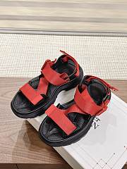 kitlife ALEXANDER MCQUEEN Red Tread Sandals - 5