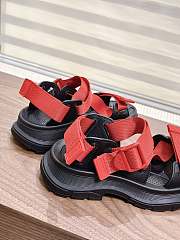 kitlife ALEXANDER MCQUEEN Red Tread Sandals - 4