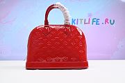 Forubags Louis Vuitton Alma BB Monogram Vernis Leather Cerise Red – M91771 - 25 x 19 x 11 cm - 2