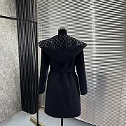 kitlife Louis Vuitton Belted Short Wrap Pea Coat Blue - 000 - 4