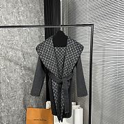 kitlife Louis Vuitton Belted Short Wrap Pea Coat Gray  - 00 - 6