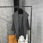kitlife Louis Vuitton Belted Short Wrap Pea Coat Gray  - 00 - 2