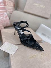 kitlife JimmyCh00 Azia Pump Black Patent Leather Pumps - heels 7.5 cm - 2