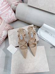 kitlife JimmyCh00 Azia Pump Beige  Patent Leather Pumps - heels 7.5 cm - 5