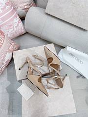 kitlife JimmyCh00 Azia Pump Beige  Patent Leather Pumps - heels 7.5 cm - 4